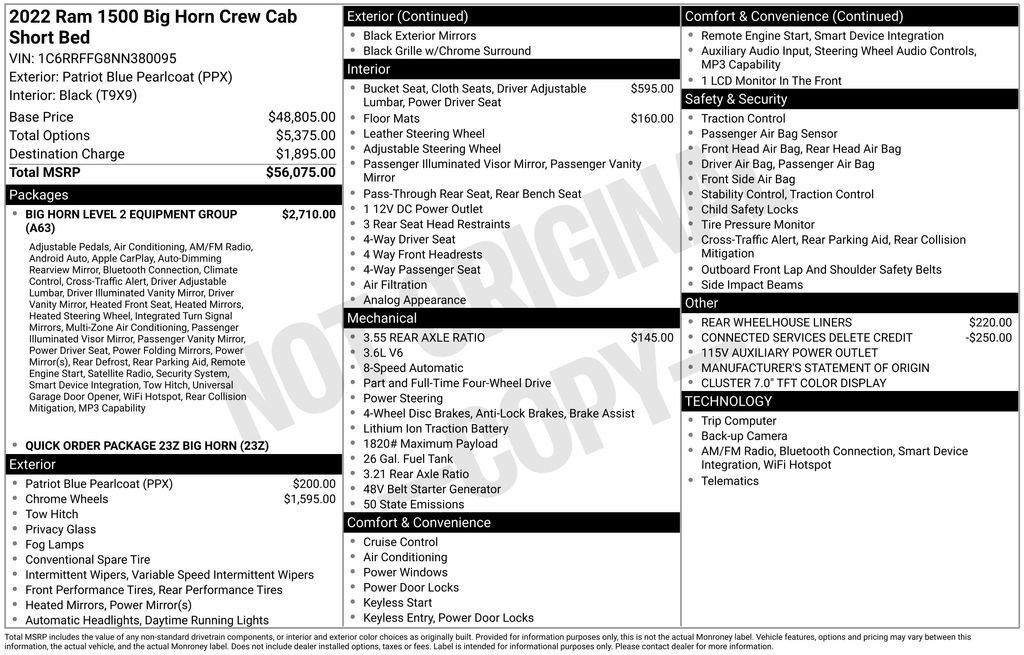 ram ram 1500 pickup 2022 1C6RRFFG8NN380095 image ram ram 1500 pickup 2022 1C6RRFFG8NN380095 image